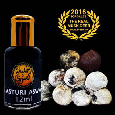 12ML Kasturi Kijang ASWAD Tulen Genuine Musk Deer