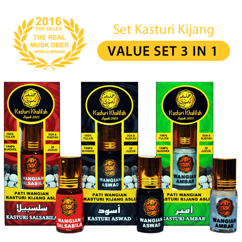 Produk Kasturi Khalifah - Pati Kasturi Kijang Pure Musk 